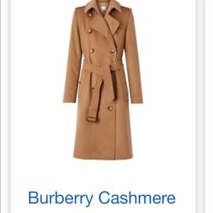 Burberry Cashmere Trench Coat NWT
